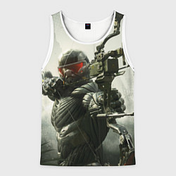 Майка-безрукавка мужская Crysis Soldier, цвет: 3D-белый