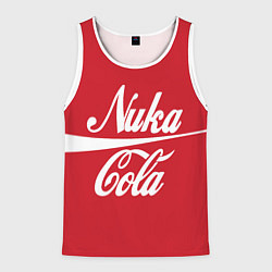 Майка-безрукавка мужская Nuka Cola, цвет: 3D-белый