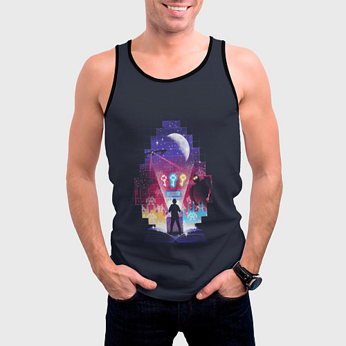 Мужская майка без рукавов Easter Egg / 3D-Черный – фото 3