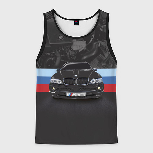 Мужская майка без рукавов BMW X5 M / 3D-Черный – фото 1