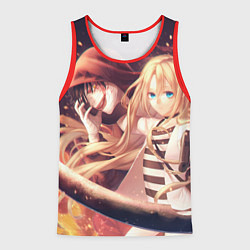 Майка-безрукавка мужская Satsuriku no Tenshi, цвет: 3D-красный