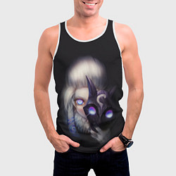 Майка-безрукавка мужская Некромантия, цвет: 3D-белый — фото 2