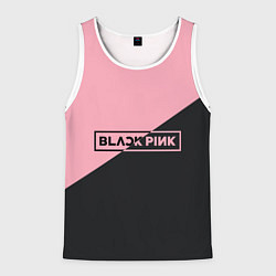 Майка-безрукавка мужская Black Pink, цвет: 3D-белый
