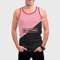 Майка-безрукавка мужская Black Pink, цвет: 3D-красный — фото 2