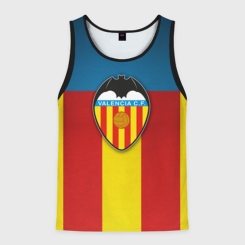Мужская майка без рукавов Valencia C.F. / 3D-Черный – фото 1