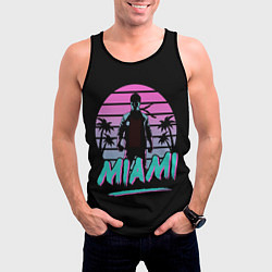 Майка-безрукавка мужская Майами, цвет: 3D-черный — фото 2