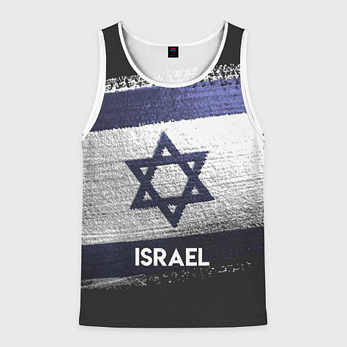 Мужская майка без рукавов Israel Style / 3D-Белый – фото 1