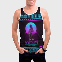 Майка-безрукавка мужская Fortnite: Neon Battle, цвет: 3D-белый — фото 2