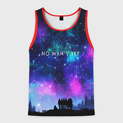 Майка-безрукавка мужская No Man's Sky: Space Vision, цвет: 3D-красный