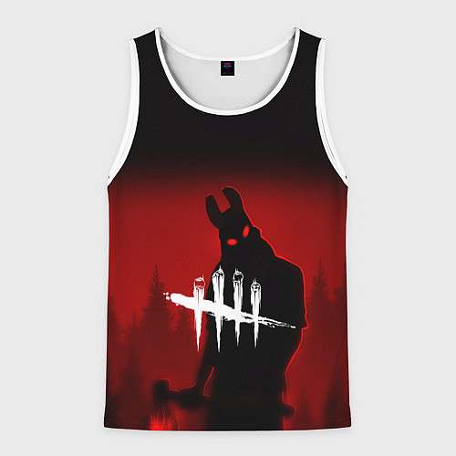 Мужская майка без рукавов Dead by Daylight / 3D-Белый – фото 1