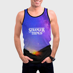 Майка-безрукавка мужская Stranger Things: Space Rising, цвет: 3D-черный — фото 2