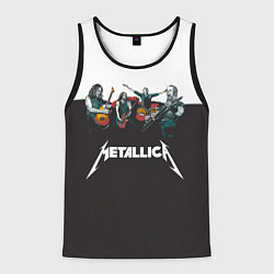 Майка-безрукавка мужская Metallica, цвет: 3D-черный