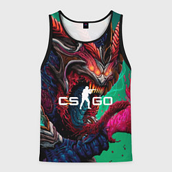 Майка-безрукавка мужская CS GO hyper beast skin, цвет: 3D-черный