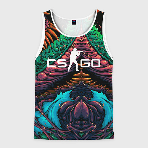 Мужская майка без рукавов CS GO hyper beast skin / 3D-Белый – фото 1