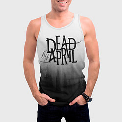 Майка-безрукавка мужская Dead by April, цвет: 3D-белый — фото 2