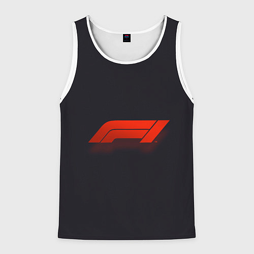Мужская майка без рукавов Formula 1 / 3D-Белый – фото 1