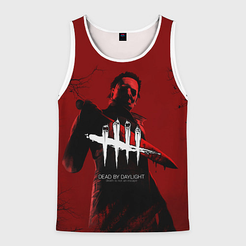 Мужская майка без рукавов Dead by Daylight / 3D-Белый – фото 1