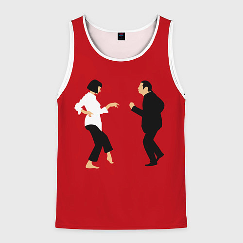 Мужская майка без рукавов Криминальное чтиво / 3D-Белый – фото 1