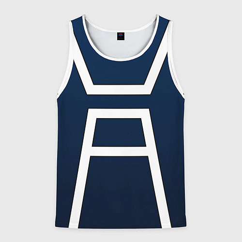 Мужская майка без рукавов Моя геройская академия -КОСТЮМ / 3D-Белый – фото 1