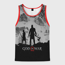 Майка-безрукавка мужская God of War: Grey Day, цвет: 3D-красный