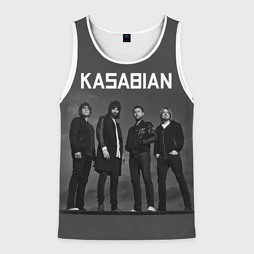 Мужская майка без рукавов Kasabian: Boys Band / 3D-Белый – фото 1