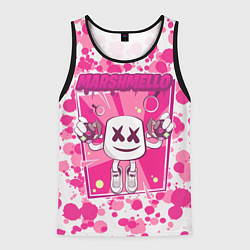Майка-безрукавка мужская Marshmello: Pink Fashion, цвет: 3D-черный