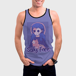 Майка-безрукавка мужская Sally Face: Violet Halo, цвет: 3D-черный — фото 2