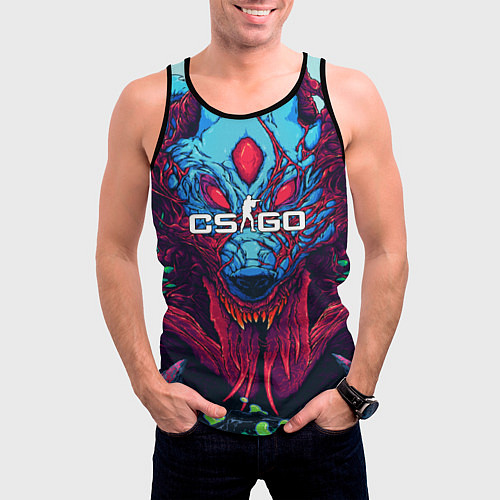 Мужская майка без рукавов CS:GO Hyper Beast / 3D-Черный – фото 3