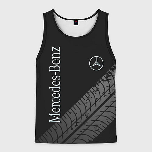 Мужская майка без рукавов Mercedes AMG: Street Style / 3D-Черный – фото 1