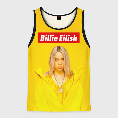 Мужская майка без рукавов Billie Eilish: MyBoi / 3D-Черный – фото 1