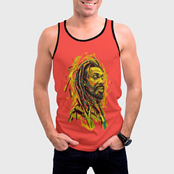 Майка-безрукавка мужская Rasta Art, цвет: 3D-черный — фото 2