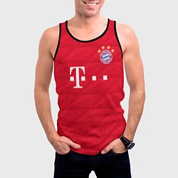 Майка-безрукавка мужская FC Bayern: Lewandowski Home 19-20, цвет: 3D-черный — фото 2