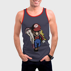 Майка-безрукавка мужская Mario Chad, цвет: 3D-красный — фото 2