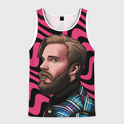 Мужская майка без рукавов Pink PewDiePie