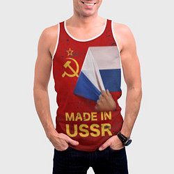 Майка-безрукавка мужская MADE IN USSR, цвет: 3D-белый — фото 2
