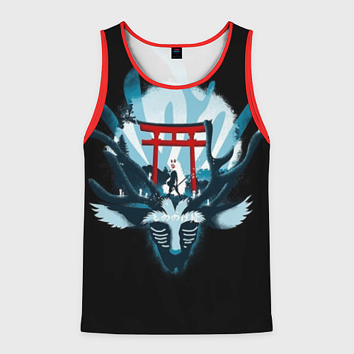Мужская майка без рукавов Убийца Демонов / 3D-Красный – фото 1