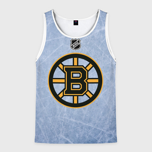 Мужская майка без рукавов Boston Bruins: Hot Ice / 3D-Белый – фото 1