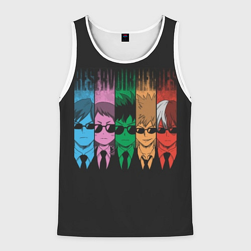 Мужская майка без рукавов My Hero Academia герои / 3D-Белый – фото 1