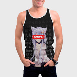 Майка-безрукавка мужская SENPAI ANIME, цвет: 3D-белый — фото 2