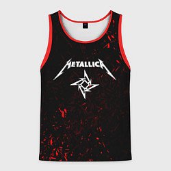 Майка-безрукавка мужская METALLICA, цвет: 3D-красный