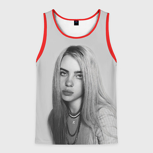 Мужская майка без рукавов BILLIE EILISH / 3D-Красный – фото 1