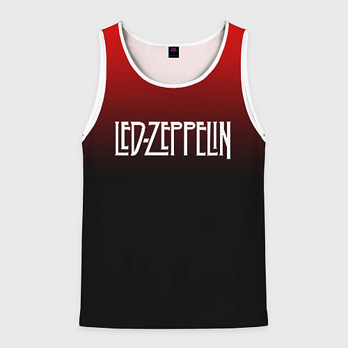 Мужская майка без рукавов Led Zeppelin / 3D-Белый – фото 1
