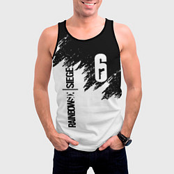 Майка-безрукавка мужская RAINBOW SIX SIEGE, цвет: 3D-черный — фото 2