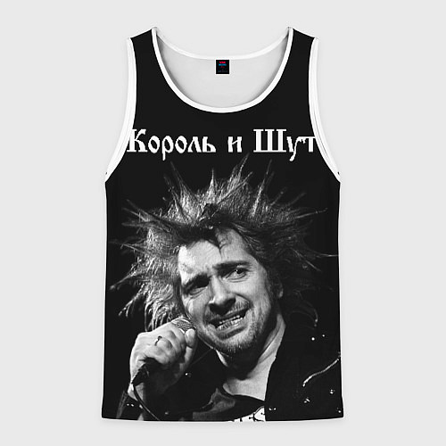 Мужская майка без рукавов Король и Шут / 3D-Белый – фото 1