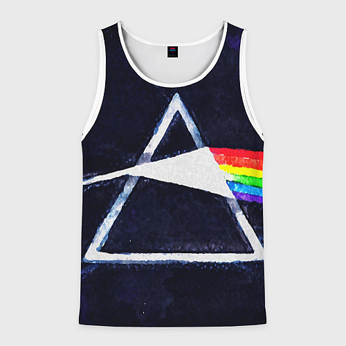 Мужская майка без рукавов PINK FLOYD / 3D-Белый – фото 1