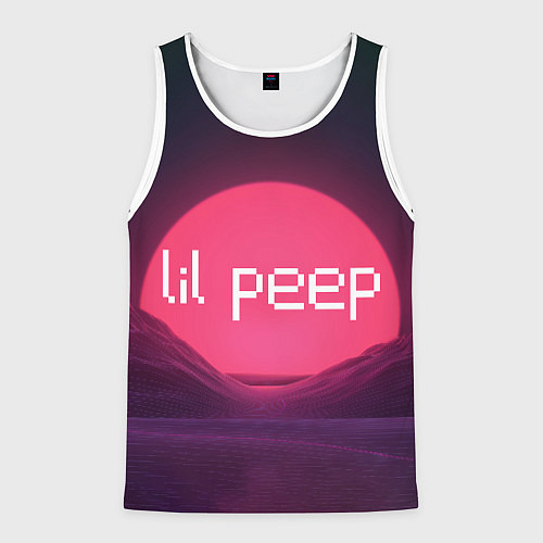 Мужская майка без рукавов Lil peepLogo / 3D-Белый – фото 1