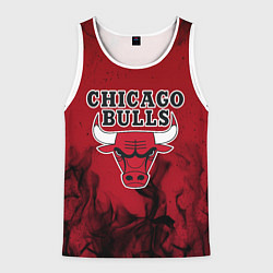 Майка-безрукавка мужская CHICAGO BULLS, цвет: 3D-белый