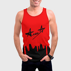 Майка-безрукавка мужская АлисА, цвет: 3D-красный — фото 2
