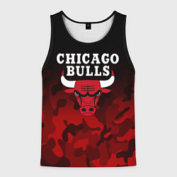 Майка-безрукавка мужская CHICAGO BULLS, цвет: 3D-черный