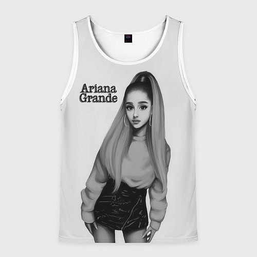 Мужская майка без рукавов Ariana Grande Ариана Гранде / 3D-Белый – фото 1